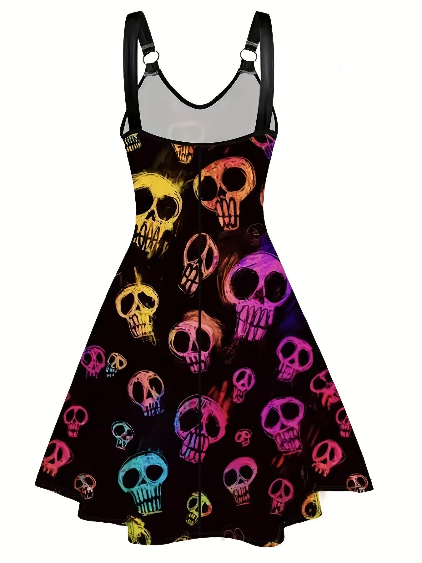 Plus Size Goth Skull Dress