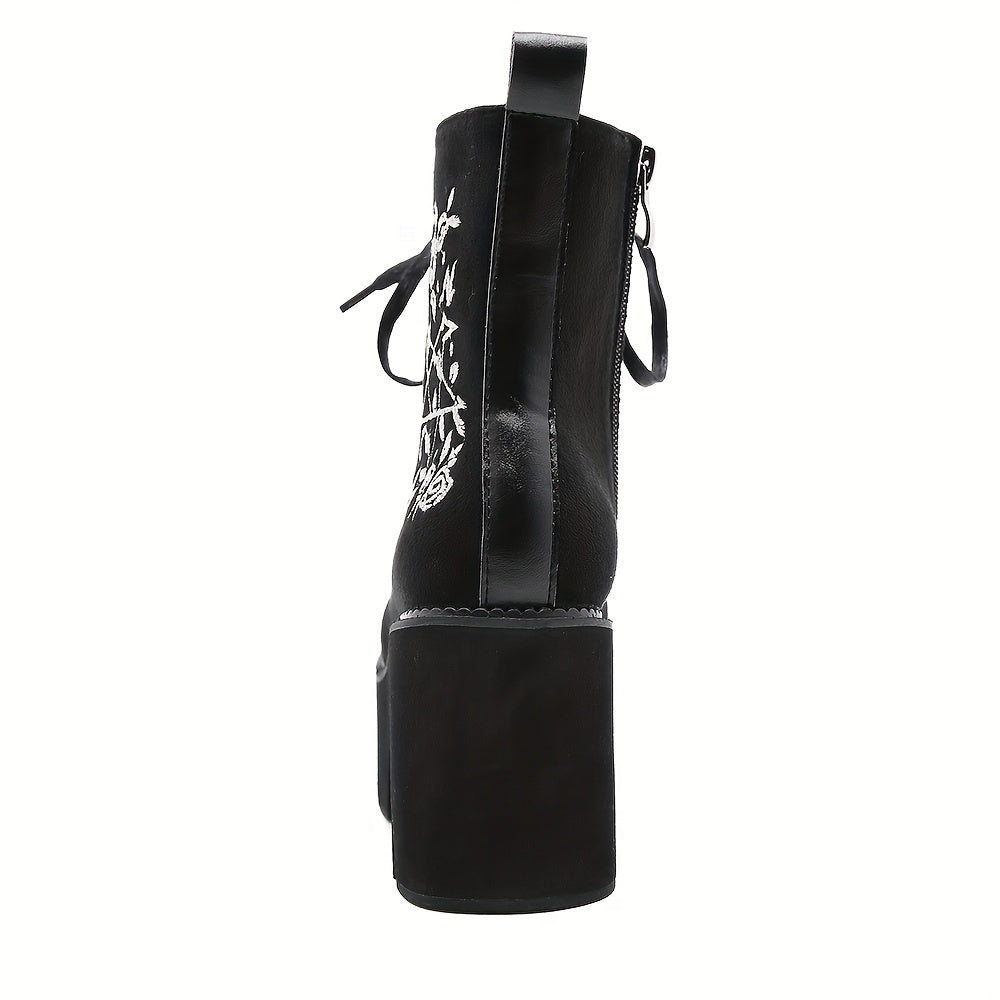 Black Side Zipper Boots